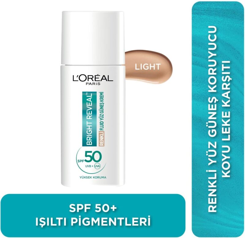 ضدآفتاب رنگی روشن کننده لورال Loreal مدل Bright Reveal رنگ Light