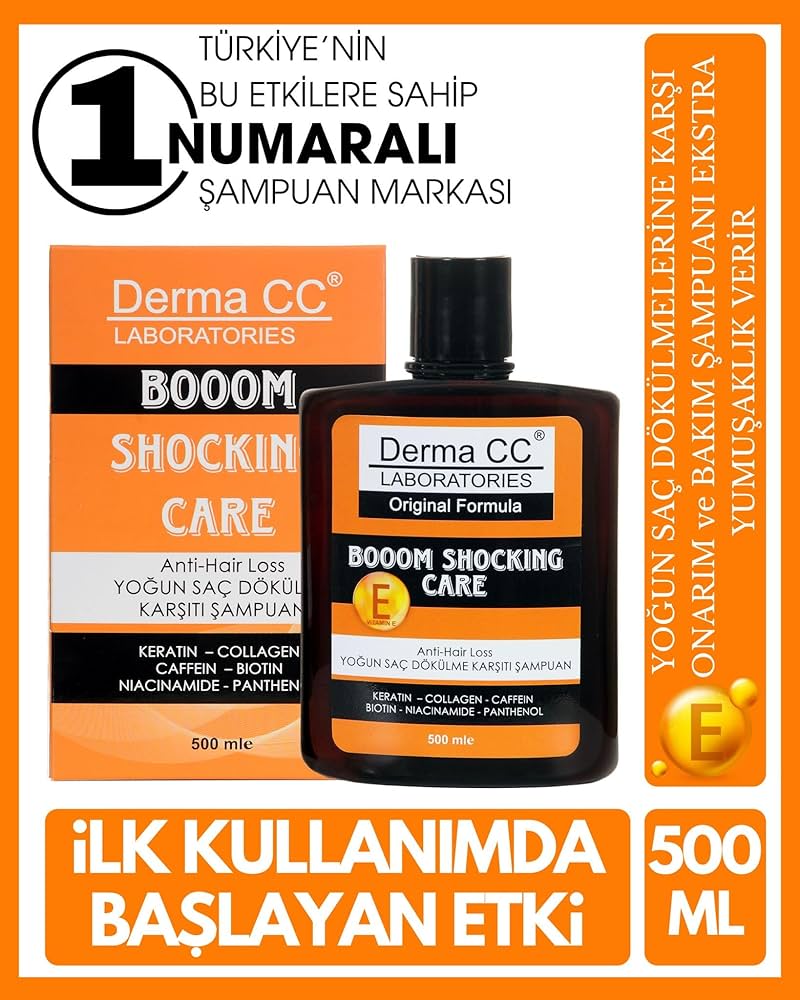 شامپو درمانی ضد ریزش درما سی سی Derma CC مدل Boom Shocking Care
