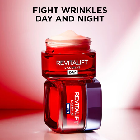 کرم شب ضد چروک و لیفتینگ لورال Loreal مدل Revitalift Laser X3