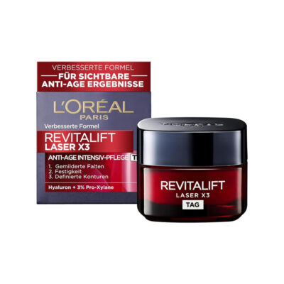 کرم شب و روز ضد چروک فوق قوی لورال Loreal مدل Revitalift Laser X3