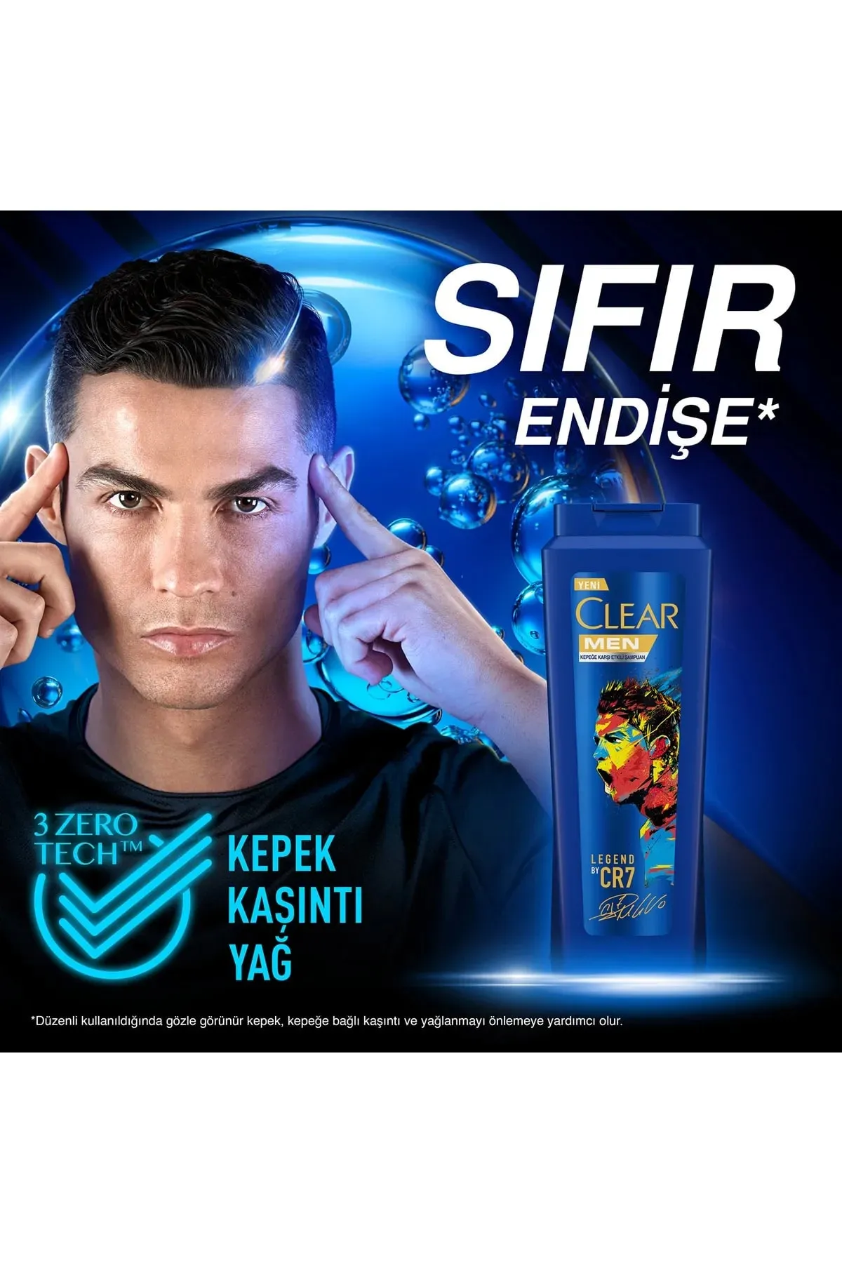 شامپو ضد شوره مردانه کلیر Clear مدل Legend By CR7