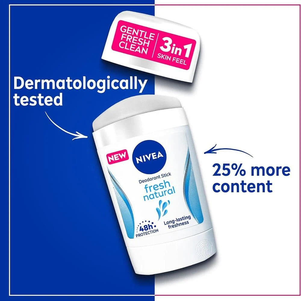 مام صابونی زنانه نیوا Nivea مدل Fresh Natural حجم 50 میل