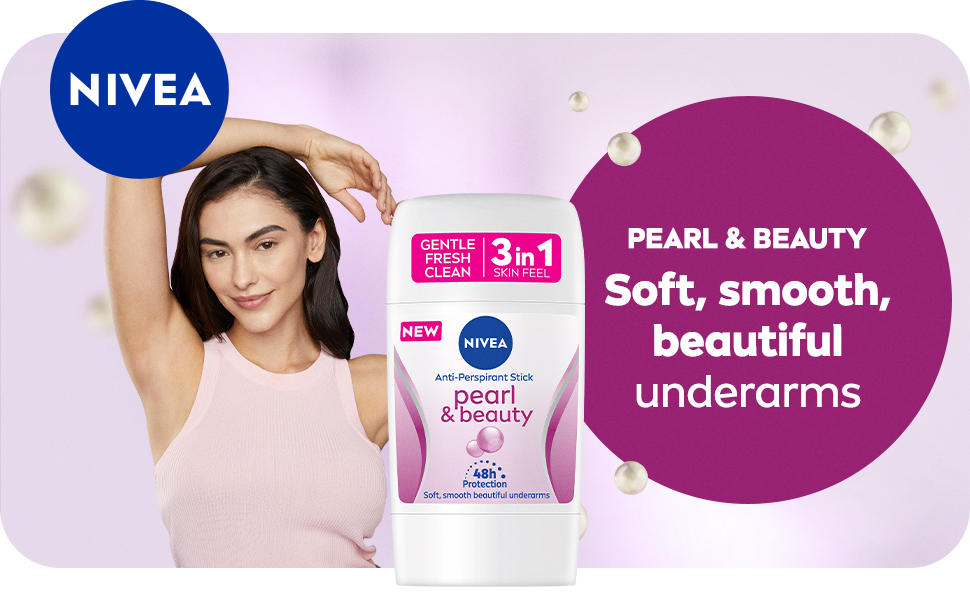 مام صابونی زنانه نیوا Nivea مدل Pearl & Beauty حجم 50 میل