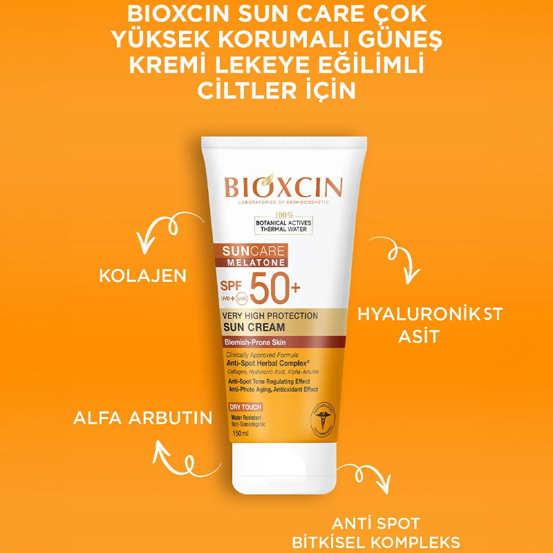 ضد آفتاب ضد لک بی رنگ بیوکسین Bioxcin حجم 150 میل