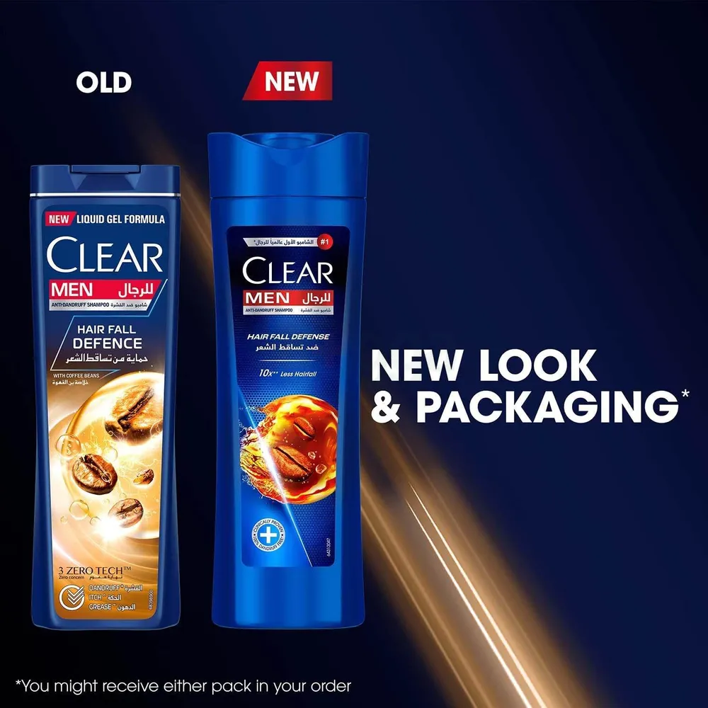 شامپو ضد شوره و ضد ریزش مردانه کلیر Clear حاوی کافئین 350 میل