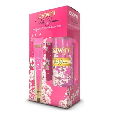 ست بادی اسپلش و لوسیون بدن استوینت Ostwint رایحه Pink Blossom حجم 200+50 میل