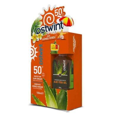 ست ضد آفتاب و ژل بعد آفتاب استوینت Ostwint حاوی عصاره آلوئه ورا 100+100 میل