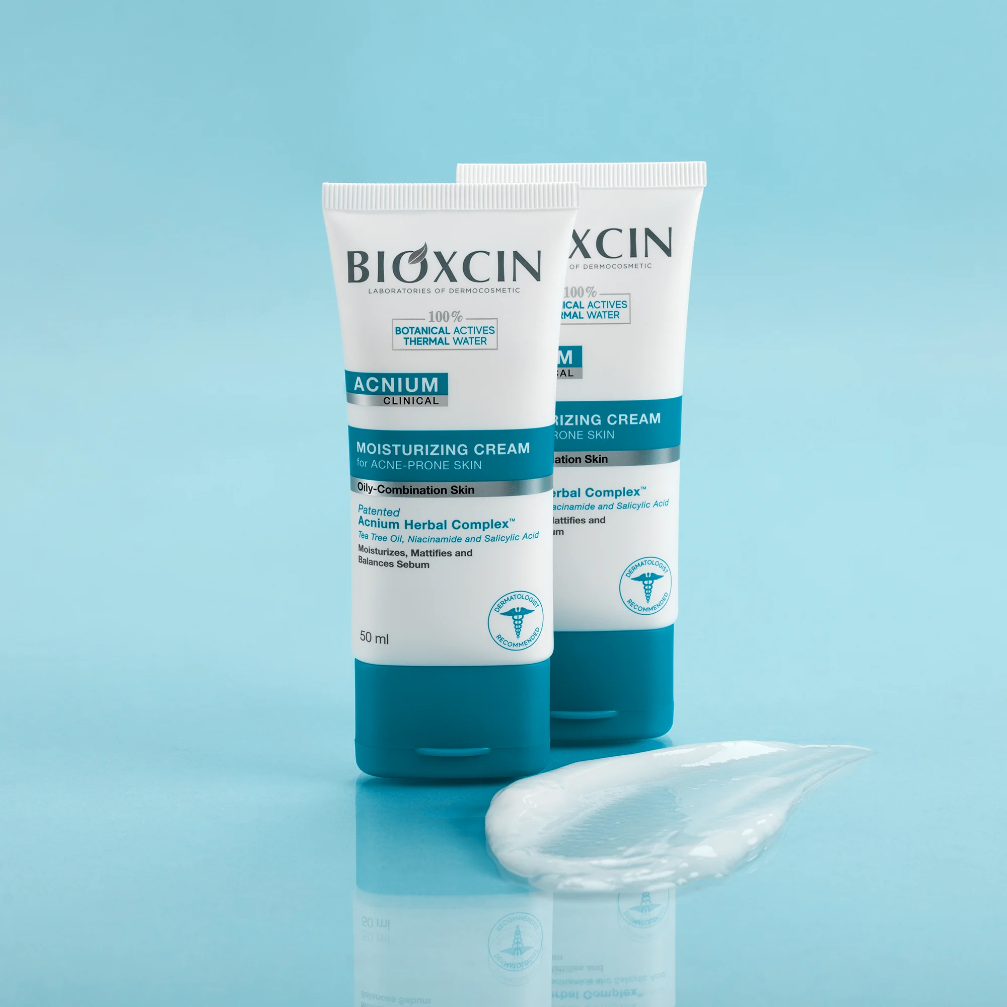 مرطوب کننده ضد جوش بیوکسین Bioxcin مدل Acnium حجم 50 میل