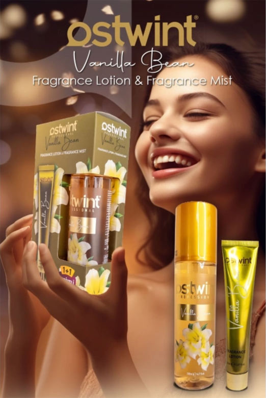 ست بادی اسپلش و لوسیون بدن استوینت Ostwint رایحه Vanilla Bean حجم 200+50 میل