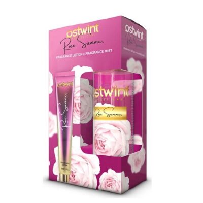 ست بادی اسپلش و لوسیون بدن استوینت Ostwint رایحه Rose Summer حجم 200+50 میل