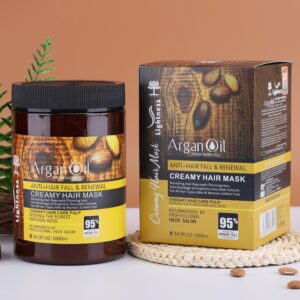 ماسک مو بدون سولفات لایتنس Lightness حاوی روغن آرگان حجم 1000 میل