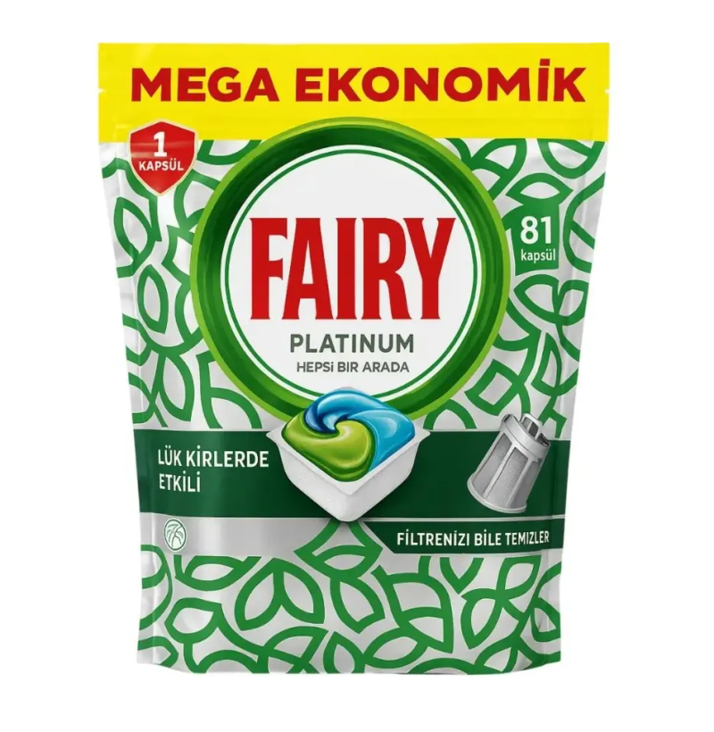 قرص ظرفشویی فیری Fairy مدل Platinum بسته 81 عددی - Image 1