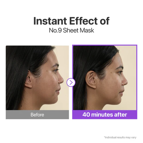 ماسک ورقه ای لیفت و درخشان کننده پوست نامبوزین Numbuzin مدل NAD+ + 50 Peptides بسته 4 تایی