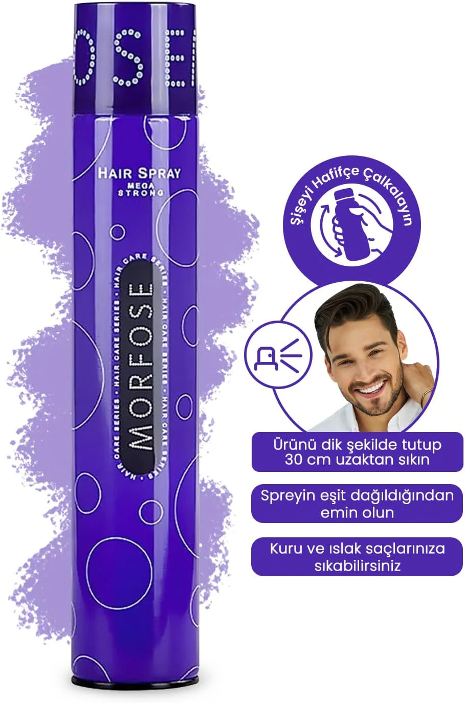 تافت مو مورفوس Morfose مدل Mega Strong حجم 400 میل