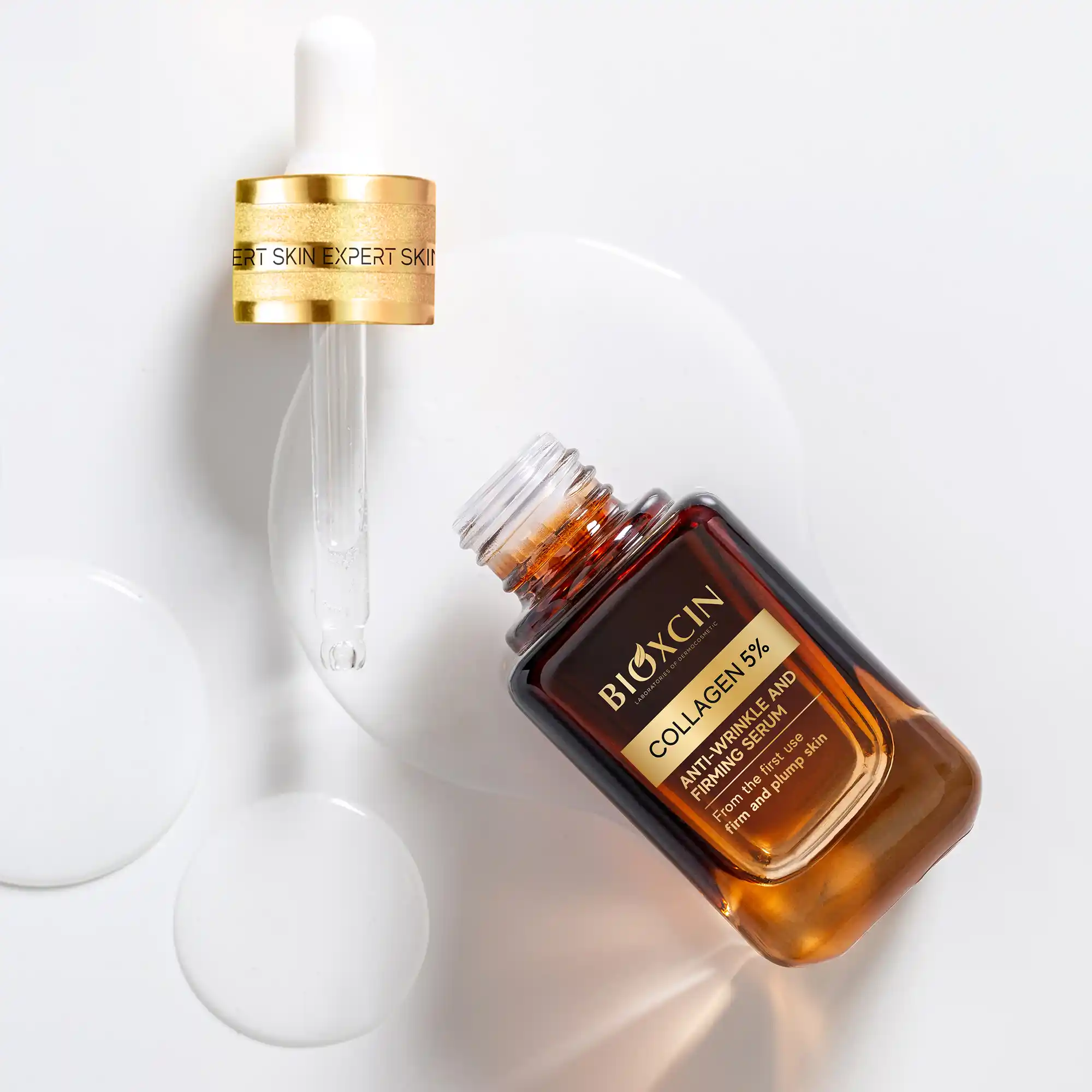 سرم جوانساز و ضد چروک بیوکسین Bioxcin حاوی کلاژن و رتینول حجم 30 میل