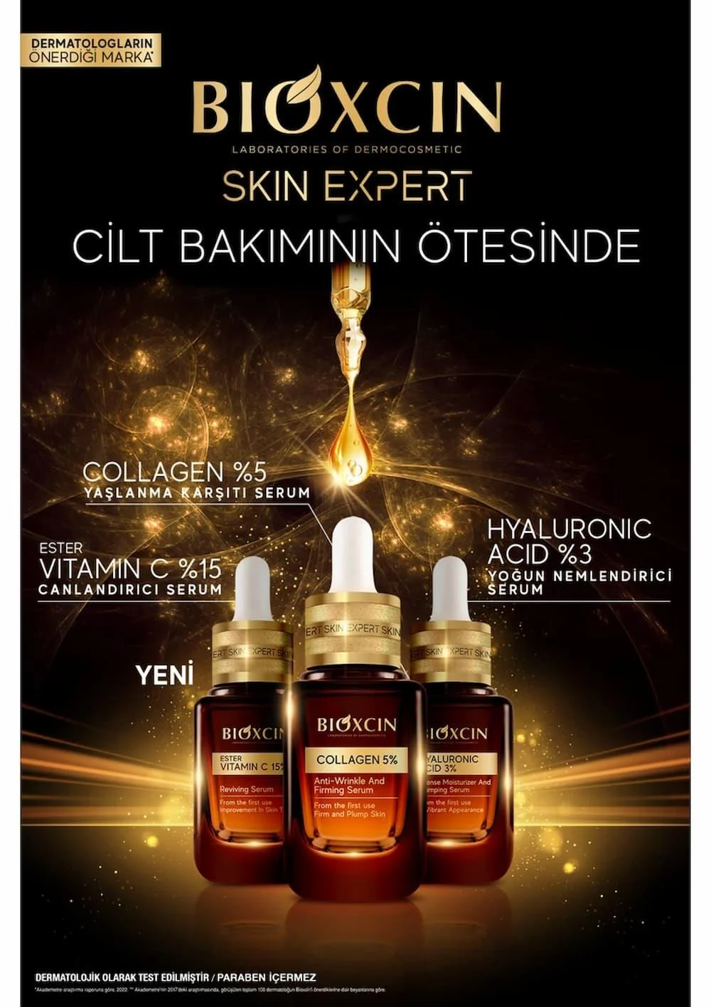 سرم آبرسان بیوکسین Bioxcin حاوی هیالورونیک اسید و پانتنول حجم 30 میل