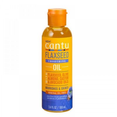 روغن مو کنتو cantu مدل Flaxseed Smoothing Oil حاوی روغن نارگیل, آووکادو و کرچک حجم 100 میل