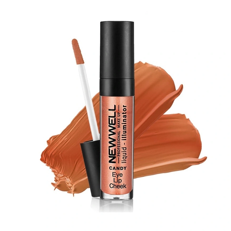 newwell-liquid-illuminator-candy رژ لب و گونه و سایه چشم نیوول