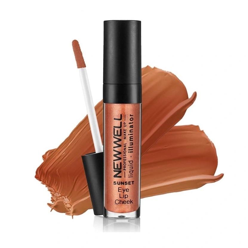 newwell-liquid-illuminator-sunset رژ لب و گونه و سایه چشم نیوول