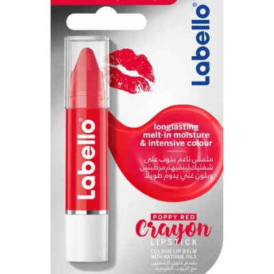 رژ و بالم لب رنگی با دوام لبلو Labello رنگ Poppy Red