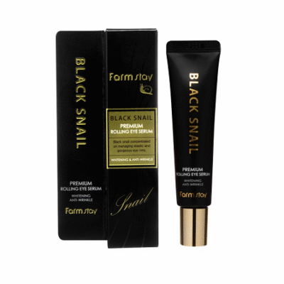 سرم دور چشم رولی ضد چروک و جوانساز حلزون سیاه فارم استی Farm Stay حجم 25 میل