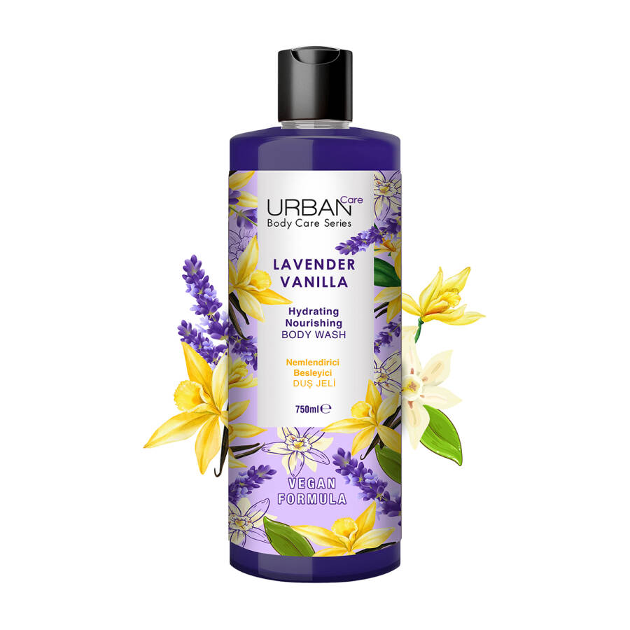 شامپو بدن آبرسان و مرطوب کننده اوربن کر Urban Care رایحه لوندر و وانیل حجم 750 میل