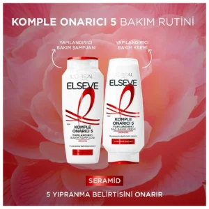 شامپو نرم کننده موهای آسیب دیده و ضعیف لورال مدل Komple Onarici 5