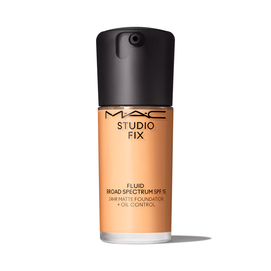 mac-studio-fix-fluid-nc25-30ml-masokala کرم پودر مک Mac مدل Studio Fix Fluid شماره NC25 حجم 30 میل