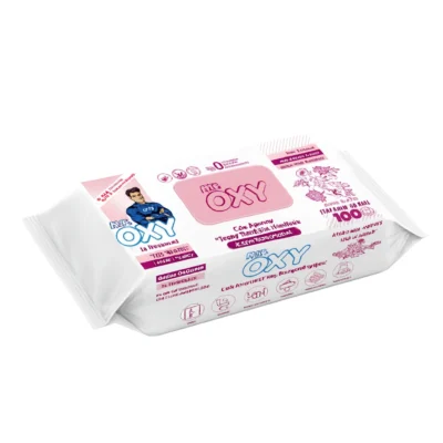 دستمال مرطوب همه کاره مستر اوکسی رایحه شکوفه گیلاس