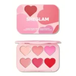 پالت رژگونه کرمی قلبی 6 رنگ شیگلم رنگBlushing Bouquet