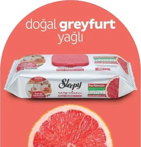 دستمال مرطوب اسلیپی مخصوص سطوح آشپزخانه حاوی روغن گریپ‌ فروت