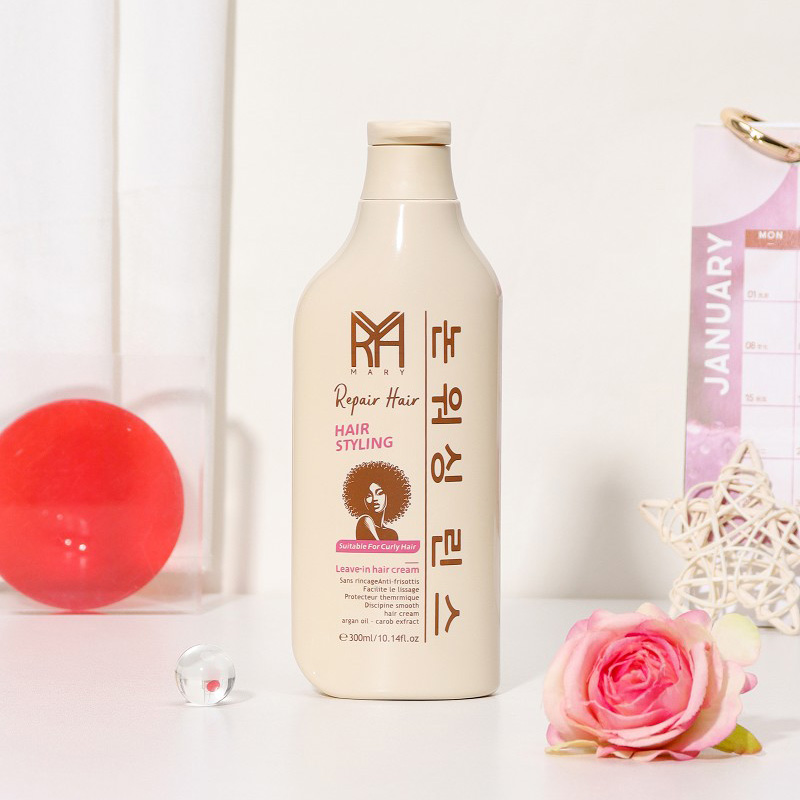 کرم موی حالت‌دهنده و ترمیم‌کننده بعد حمام موهای فر ماری Mary حاوی روغن آرگان و عصاره خرنوب حجم 300 میل