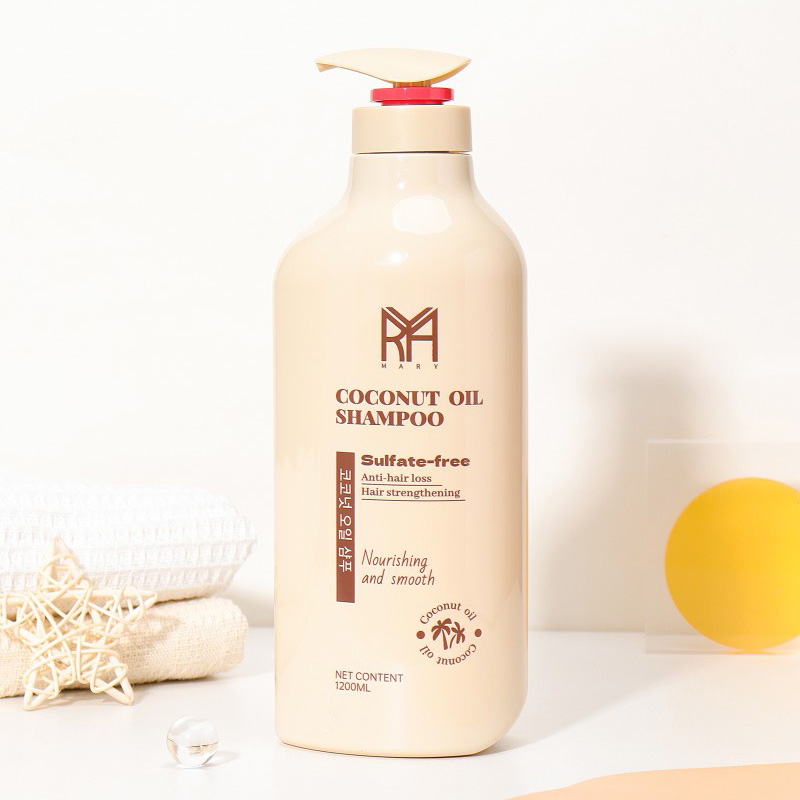 شامپو موهای خشک بدون سولفات ماری Mary حاوی روغن نارگیل حجم 1200 میل