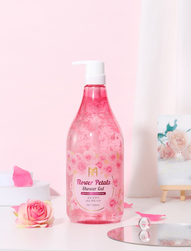 شامپو بدن گلبرگ دار ماری Mary مدل Flower Petals رایحه گل رز حجم 1200 میل