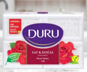 صابون بدن دورو Duru کتابی عصاره گل رز 4 عددی