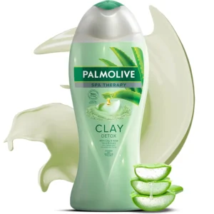 شامپو بدن پاک کننده پالمولیو Palmolive عصاره آلوئه ورا و خاک رس