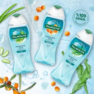 شامپو بدن پالمولیو Palmolive حاوی هیالورونیک اسید و عصاره سنجد کوهی