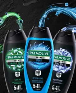 شامپو سر صورت و بدن 5 کاره مردانه پالمولیو Palmolive