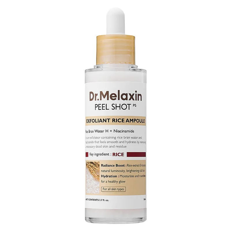 dr-melaxin-peel-shot-exfoliant-rice-ampoule-masokala.com آمپول پیل شات برنج دکتر ملاکسین