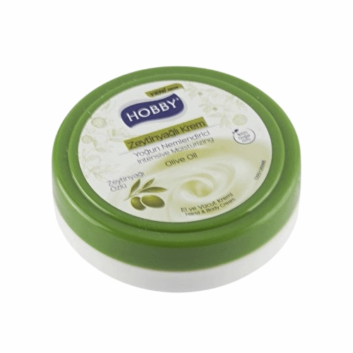 Hobby-olive-oil-moisturizing-cream-20-ml کرم مرطوب کننده دست و صورت مینی (جیبی) هوبی HOBBY حاوی عصاره زیتون حجم 20 میل - Image 1