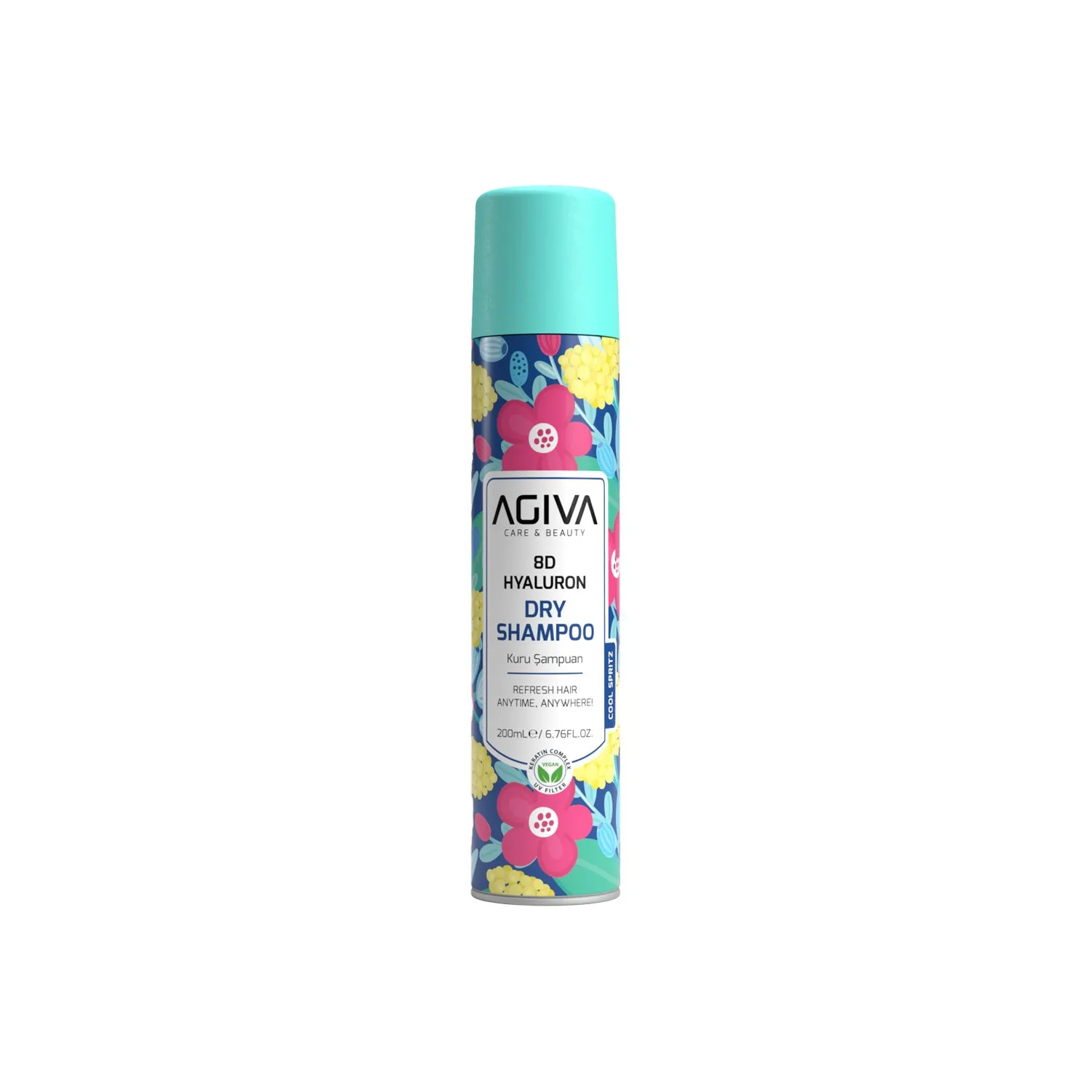 agiva-hyaluron-dry-shampoo-masokala.com شامپو خشک آبرسان آگیوا حاوی هیالورونیک اسید