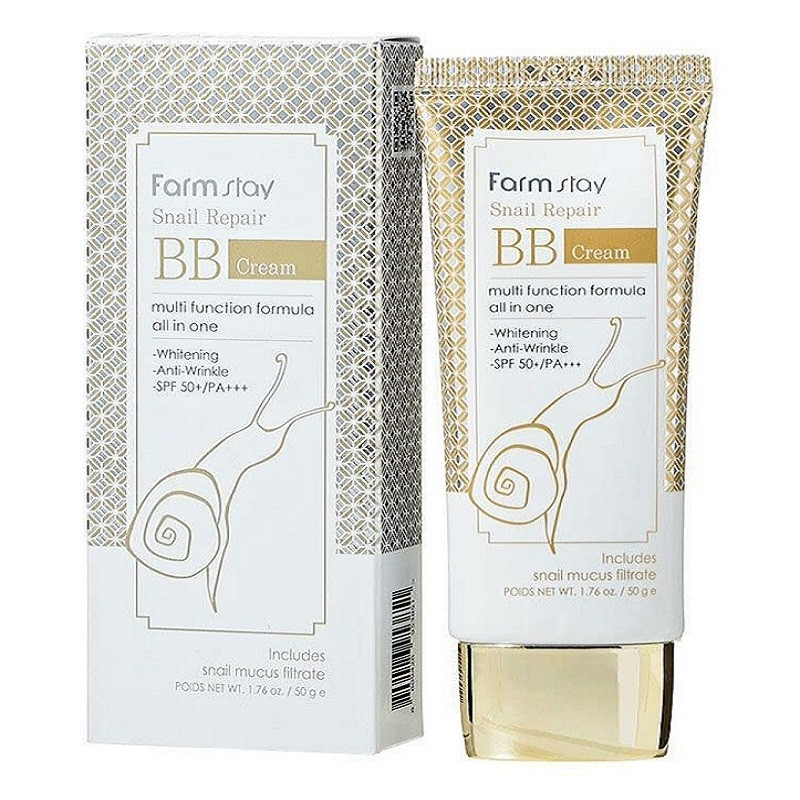 farmstay-bb-cream-snail-repair ب ب کرم حلزون فارم استی Farm Stay روشن کننده و ضدچروک
