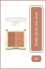 رژ گونه پودری دو عددی گلدن رز 05