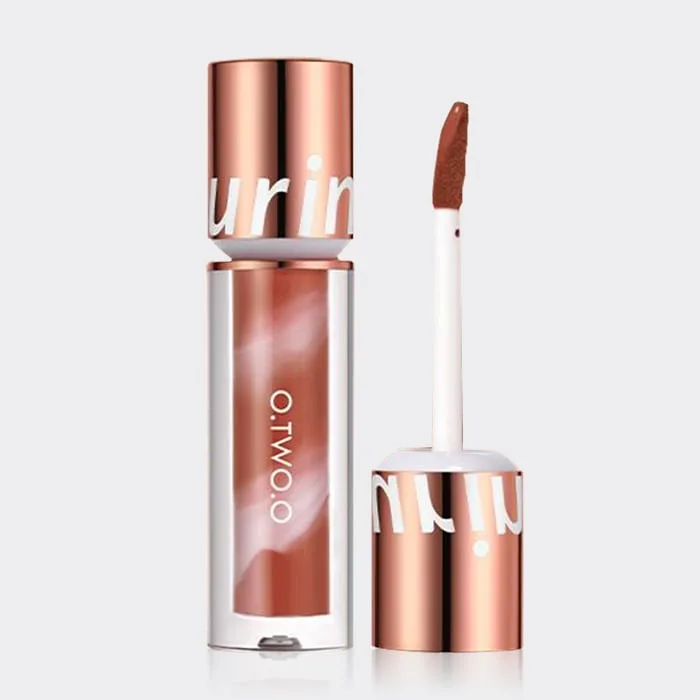 رژ لب مات و مخملی و ضد آب او توو O.two.o مدل Leopop Lipstick رنگ Pompkin Brown شماره 04