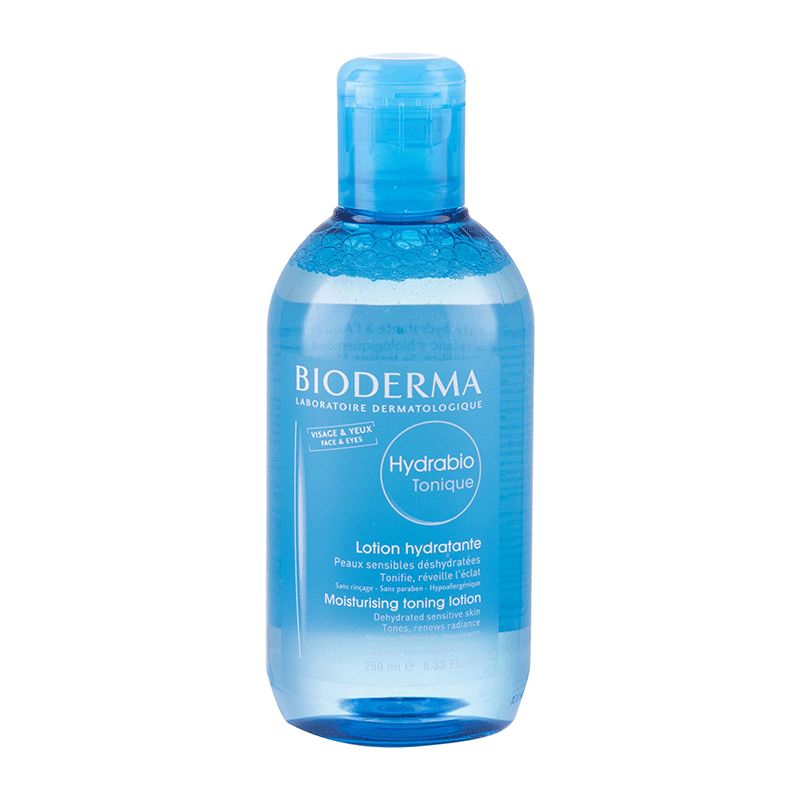 Bioderma-Hydrabio-Moisturising-Toning-Lotion-For-Sensitive-Dehydrated-Skin-250ml تونر مرطوب کننده و تقویت کننده بایودرما