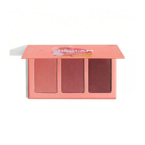 Shiglam-3-color-blush-palette-SUNSET-CRUISE-model پالت رژ گونه پودری 3 رنگ شیگلم Sheglam مدل Sweet Cheeks رنگ Sunset Cruise - Image 1