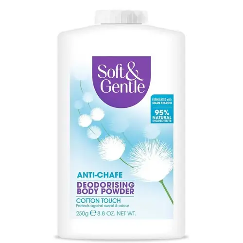 soft-and-gentle-anti-perspirant-cotton-250g-masokala دئودرانت ضد تعريق و خوشبو كننده زير بغل و بدن سافت اند جنتل Soft & Gentle رايحه پنبه حجم 250 گرم