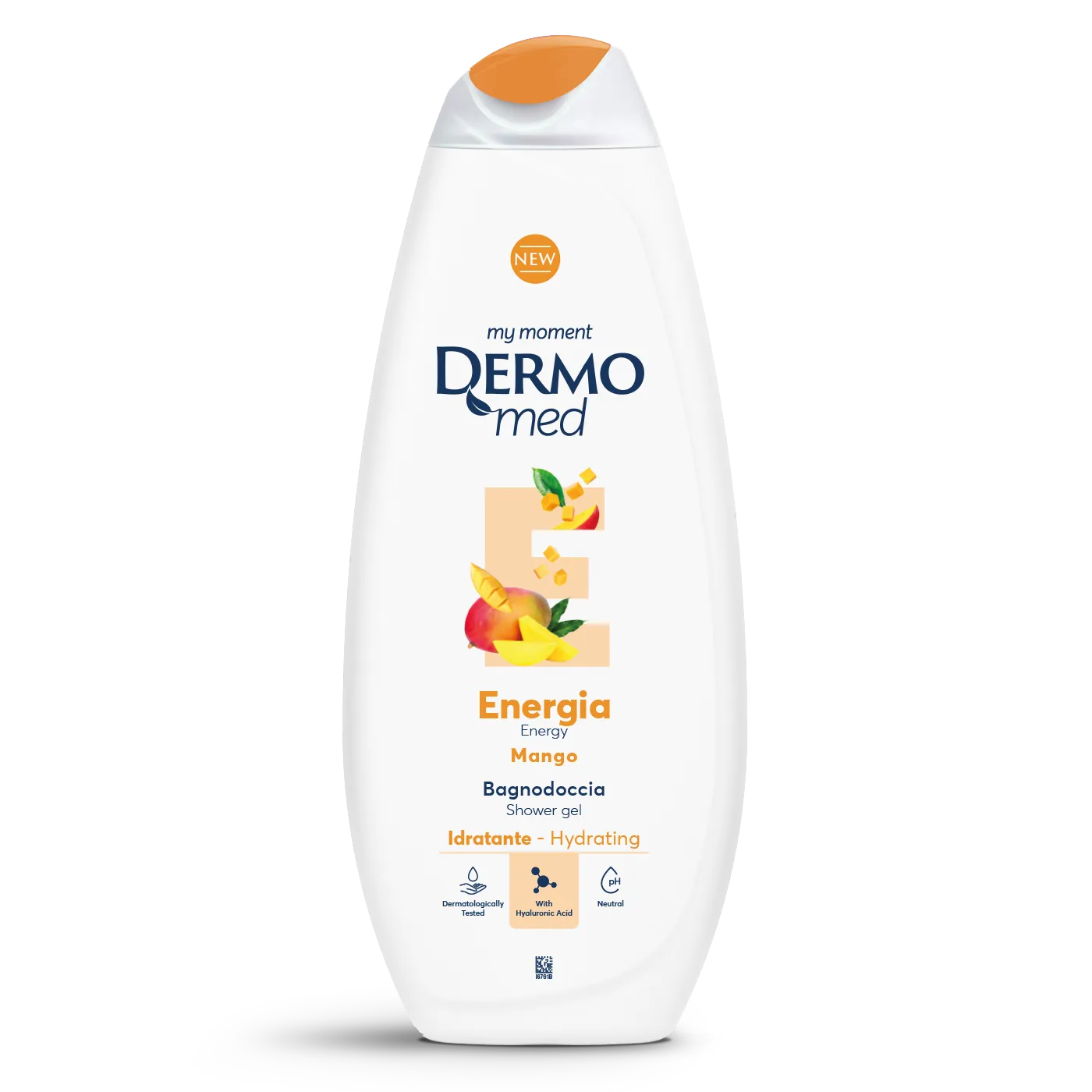dermomed-bagnoschiuma-energia-mango-shower-gel-masokala.com شامپو بدن درمومد رایحه انبه