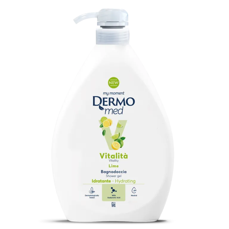 dermomed-vitality-lime-shower-gel-masokala.com شامپو بدن درمومد رایحه لیمو