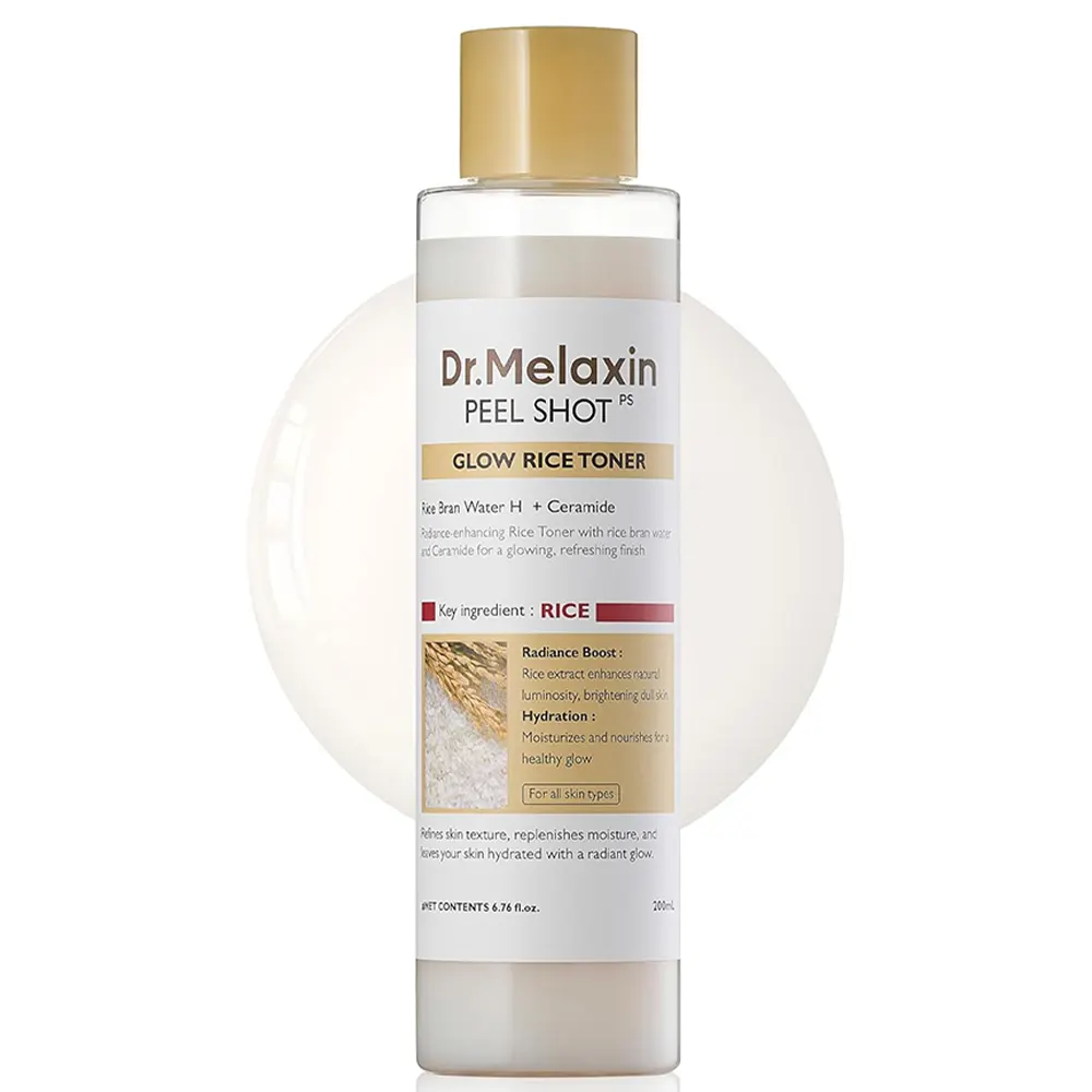 -dr.melaxin.-peel-shot-glow-rice-toner-200-ml تونر ضد لک و روشن کننده دکتر ملاکسین
